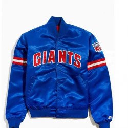Giants New York Blue Satin Jacket
