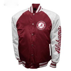 Alabama Crimson Tide The Game Maroon Satin Jacket