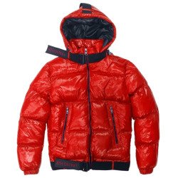 History of the 8th District Orange Puffer Jacket
