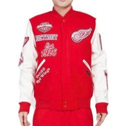 Red Varsity Detroit Red Wings Jacket