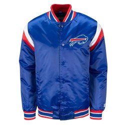 Bills Throwback Blue Satin Jacket