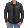 Thomas Mens Vintage Black Leather Jacket